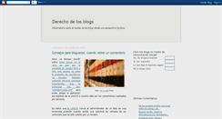 Desktop Screenshot of derechodelosblogs.blogspot.com