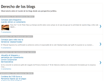 Tablet Screenshot of derechodelosblogs.blogspot.com
