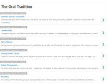 Tablet Screenshot of oraltraditions.blogspot.com