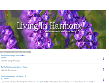 Tablet Screenshot of living-inharmony.blogspot.com