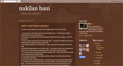 Desktop Screenshot of nukilanhani.blogspot.com