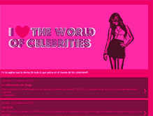 Tablet Screenshot of ilovetheworldofcelebrities.blogspot.com