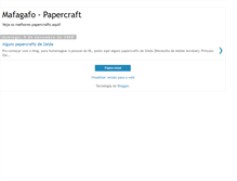 Tablet Screenshot of mafagafopapercraft.blogspot.com