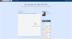 Desktop Screenshot of analieninthesouth.blogspot.com