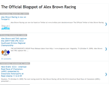 Tablet Screenshot of alexbrownracing.blogspot.com
