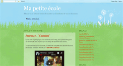 Desktop Screenshot of mapetiteecole.blogspot.com