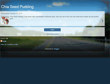 Tablet Screenshot of chiaseedpudding.blogspot.com