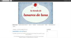 Desktop Screenshot of lunaresdelunashop.blogspot.com