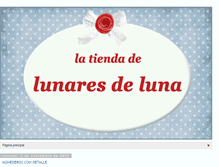 Tablet Screenshot of lunaresdelunashop.blogspot.com