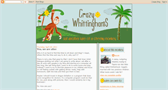 Desktop Screenshot of crazywhittinghams.blogspot.com