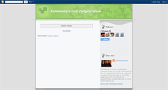 Desktop Screenshot of kommentarezumzeitgeschehen.blogspot.com