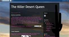 Desktop Screenshot of killerdesertqueen.blogspot.com