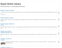 Tablet Screenshot of dayahlibrary.blogspot.com