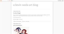 Desktop Screenshot of kevinwadaart.blogspot.com