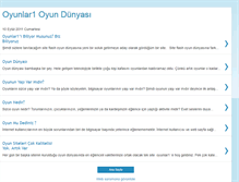 Tablet Screenshot of oyunlar1-dunyasi.blogspot.com
