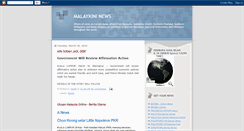 Desktop Screenshot of malaykininews.blogspot.com