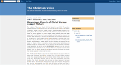 Desktop Screenshot of christianvoicesa.blogspot.com