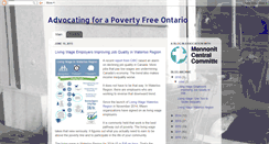 Desktop Screenshot of povertyfreeontario.blogspot.com