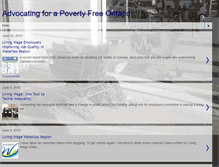 Tablet Screenshot of povertyfreeontario.blogspot.com