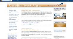 Desktop Screenshot of canadian-stock-alerts.blogspot.com