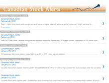 Tablet Screenshot of canadian-stock-alerts.blogspot.com