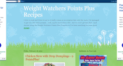 Desktop Screenshot of points-plus-recipes.blogspot.com