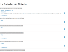 Tablet Screenshot of lasociedaddelmisterio.blogspot.com