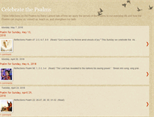 Tablet Screenshot of celebratethepsalms.blogspot.com