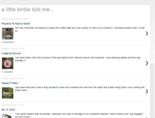 Tablet Screenshot of onelilbirdie.blogspot.com