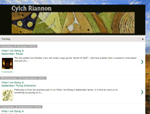 Tablet Screenshot of cylchriannon.blogspot.com