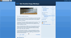 Desktop Screenshot of onehundredangrymonkeys.blogspot.com