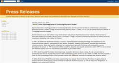 Desktop Screenshot of expresseducationpressrelease.blogspot.com