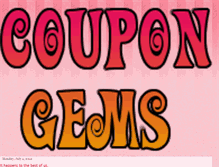 Tablet Screenshot of coupongem.blogspot.com