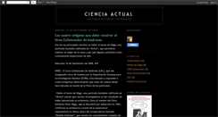 Desktop Screenshot of cienciactual.blogspot.com