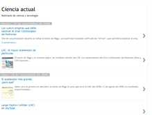 Tablet Screenshot of cienciactual.blogspot.com
