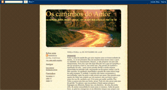 Desktop Screenshot of oscaminhosdoamor.blogspot.com