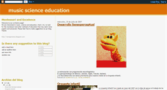 Desktop Screenshot of musicscienceeducation.blogspot.com
