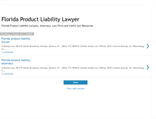 Tablet Screenshot of floridaproductliabilitylawyer.blogspot.com