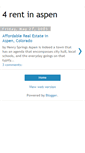 Mobile Screenshot of 4rentinaspen.blogspot.com