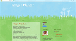 Desktop Screenshot of gingerplanter.blogspot.com