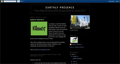 Desktop Screenshot of earthlypresence.blogspot.com