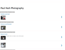 Tablet Screenshot of paulnashphotography.blogspot.com