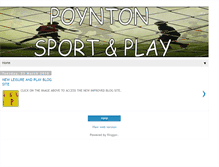 Tablet Screenshot of poyntonsportcec.blogspot.com