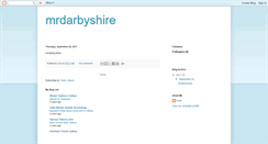 Desktop Screenshot of mrdarbyshire.blogspot.com