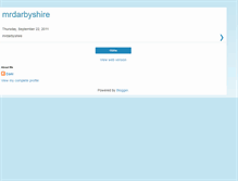 Tablet Screenshot of mrdarbyshire.blogspot.com