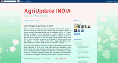 Desktop Screenshot of agriupdateindia.blogspot.com