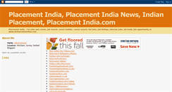 Desktop Screenshot of placementindia.blogspot.com