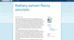 Desktop Screenshot of bethanyashramrannyperunadu.blogspot.com