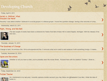 Tablet Screenshot of developingchurch.blogspot.com