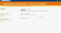 Desktop Screenshot of hattrickinfo.blogspot.com